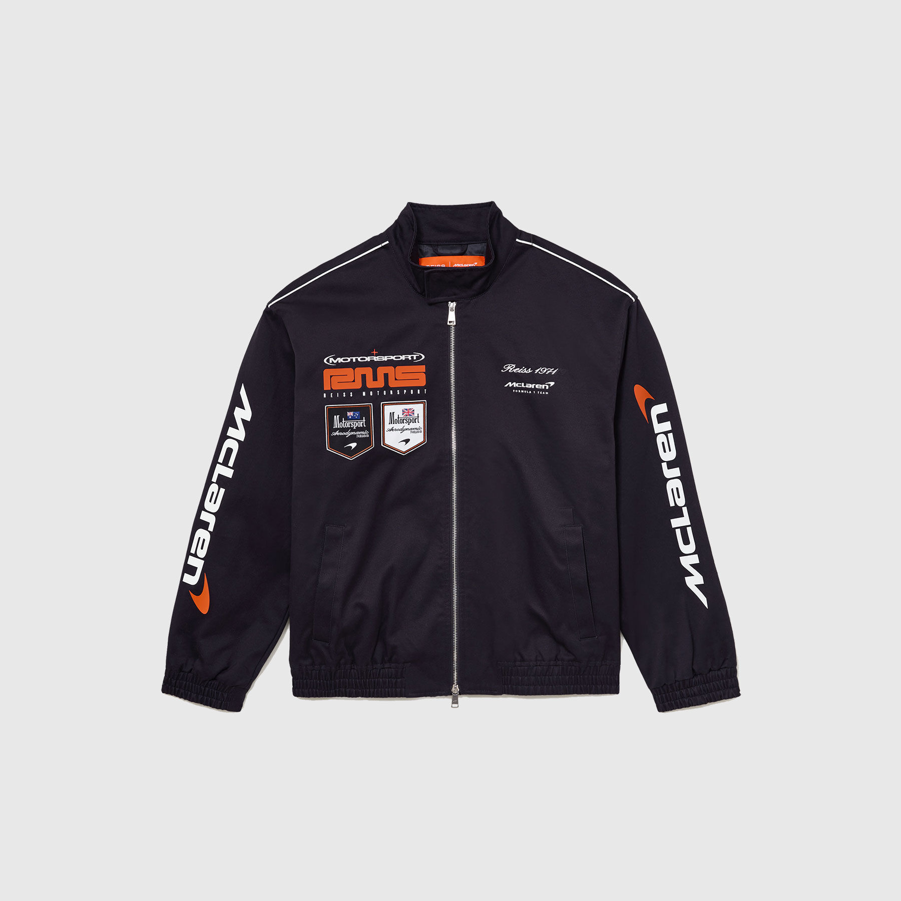 Reiss Mercer Logo Jacket navy | McLaren Racing | Official Store