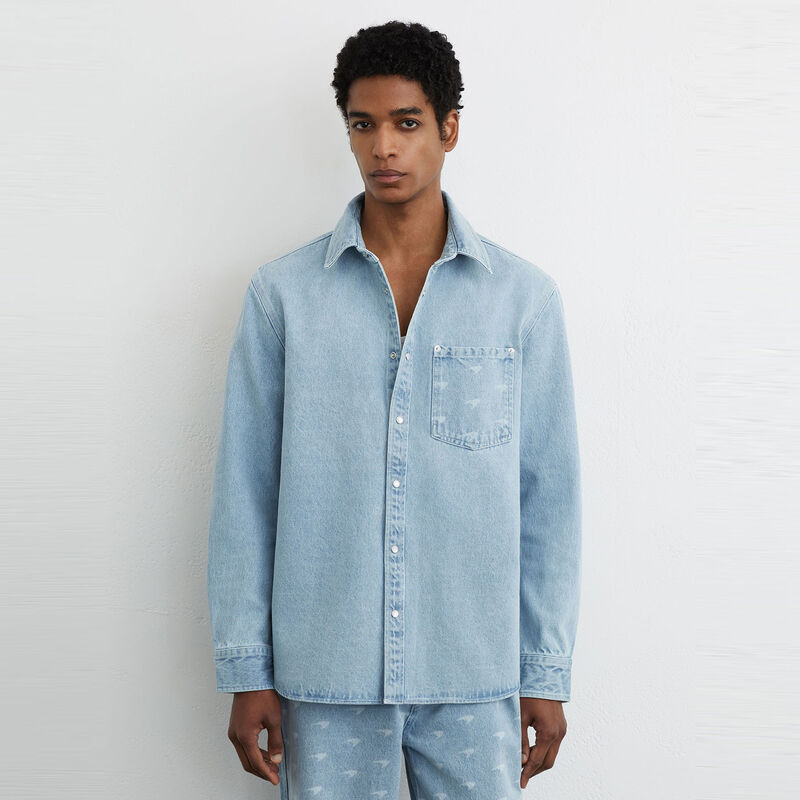 MCL LS MENS CHRONIX DENIM SHIRT - Soft Blue