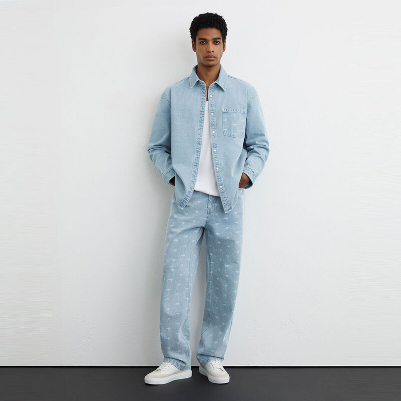 MCL LS MENS CHRONIX DENIM SHIRT - Soft Blue