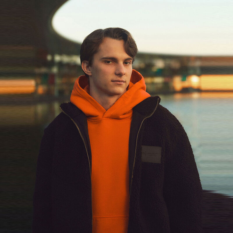 MCL LS MENS ROWAN HOODIE - Papaya Orange