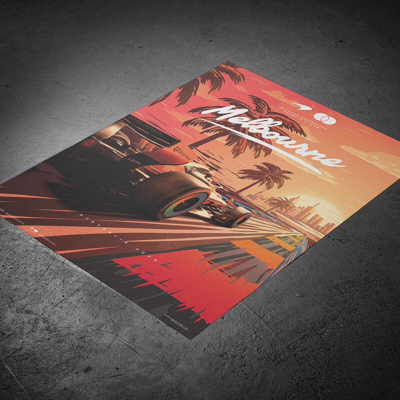 MCL FW AUS GP 2026 POSTER - Papaya