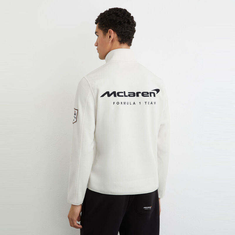 MCL LS MENS MEROS 1/4 ZIP FLEECE - Off White