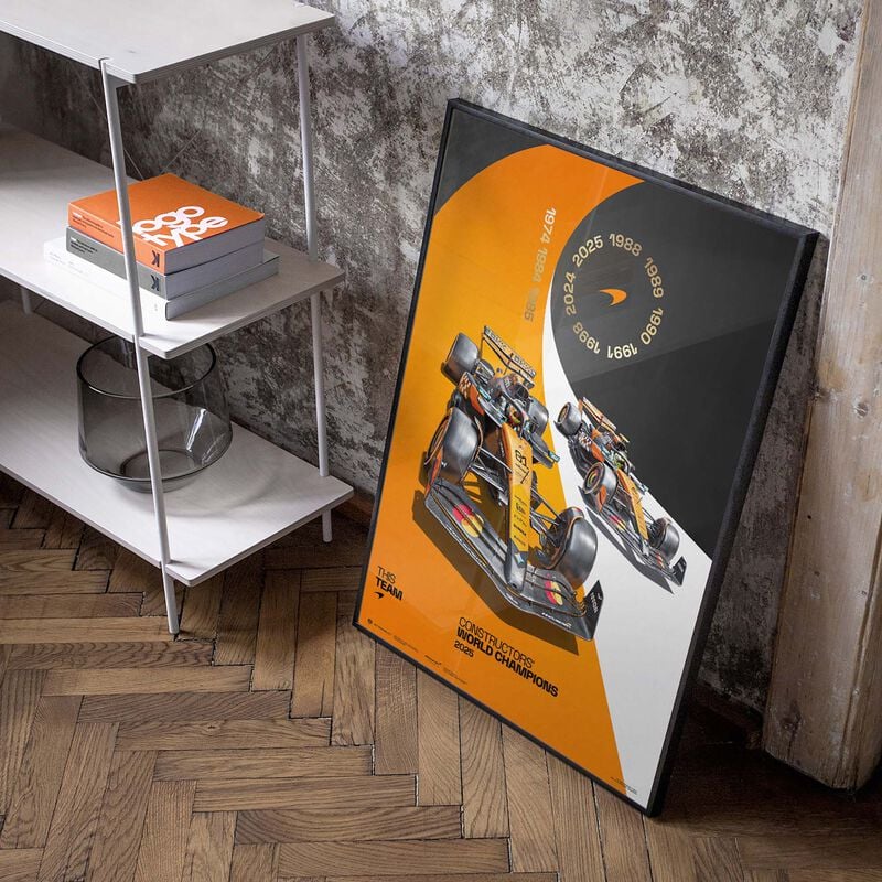 Constructor Racing 2025 Constructors’ World Champions Official Poster orange | McLaren ...