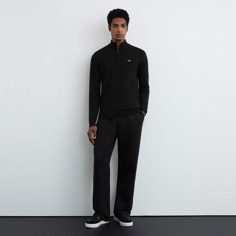 MCL LS MENS HATCH 1/4 ZIP JUMPER - Black