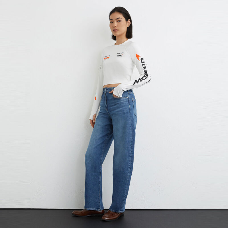 MCL LS WMNS MAXINE LN LS TOP - White
