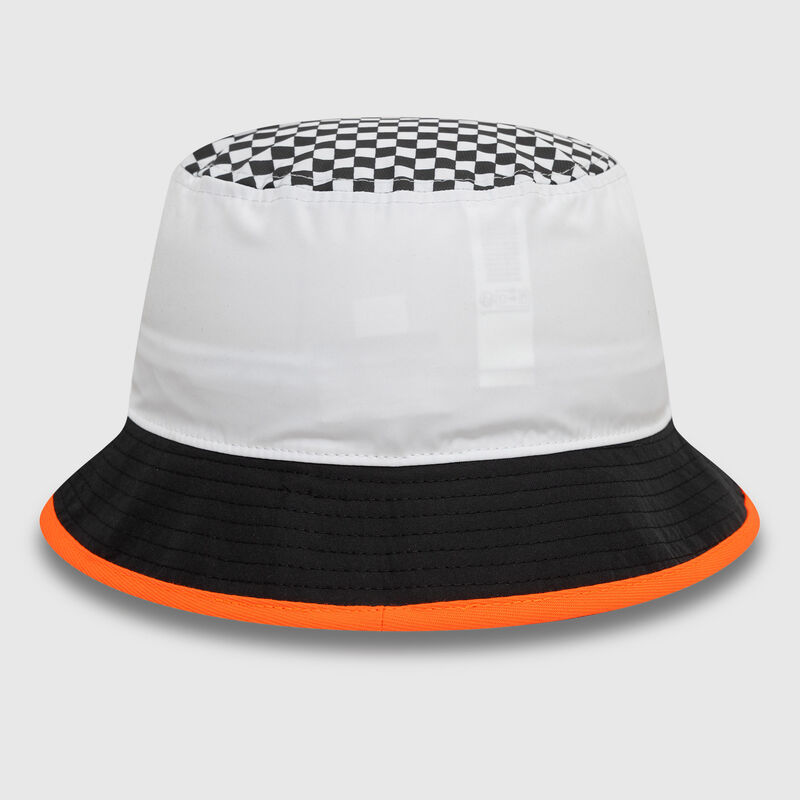MCL CHECKERED TAPERED BUCKET - white