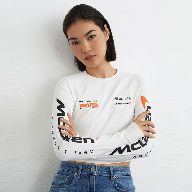 MCL LS WMNS MAXINE LN LS TOP - White
