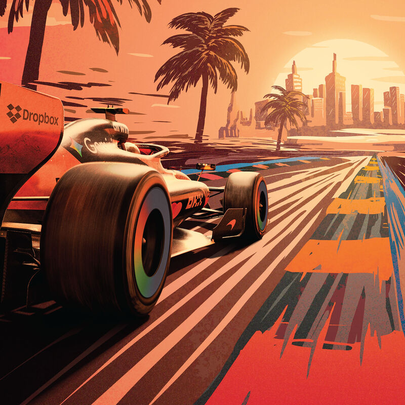 MCL FW AUS GP 2026 POSTER - Papaya