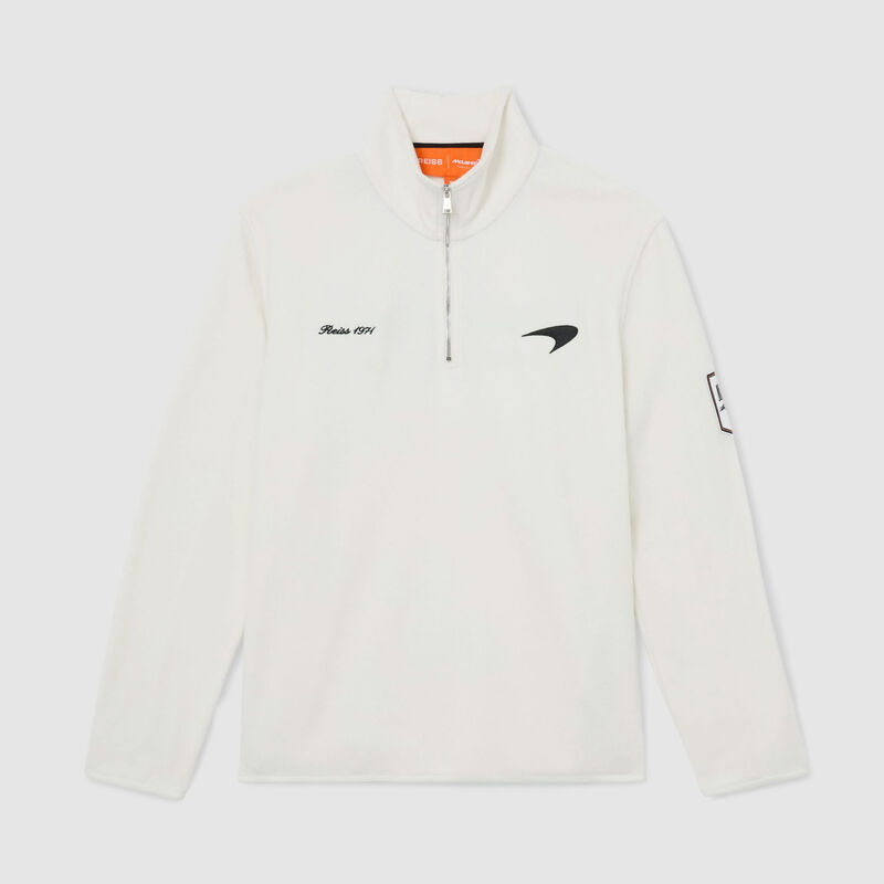 MCL LS MENS MEROS 1/4 ZIP FLEECE - Off White