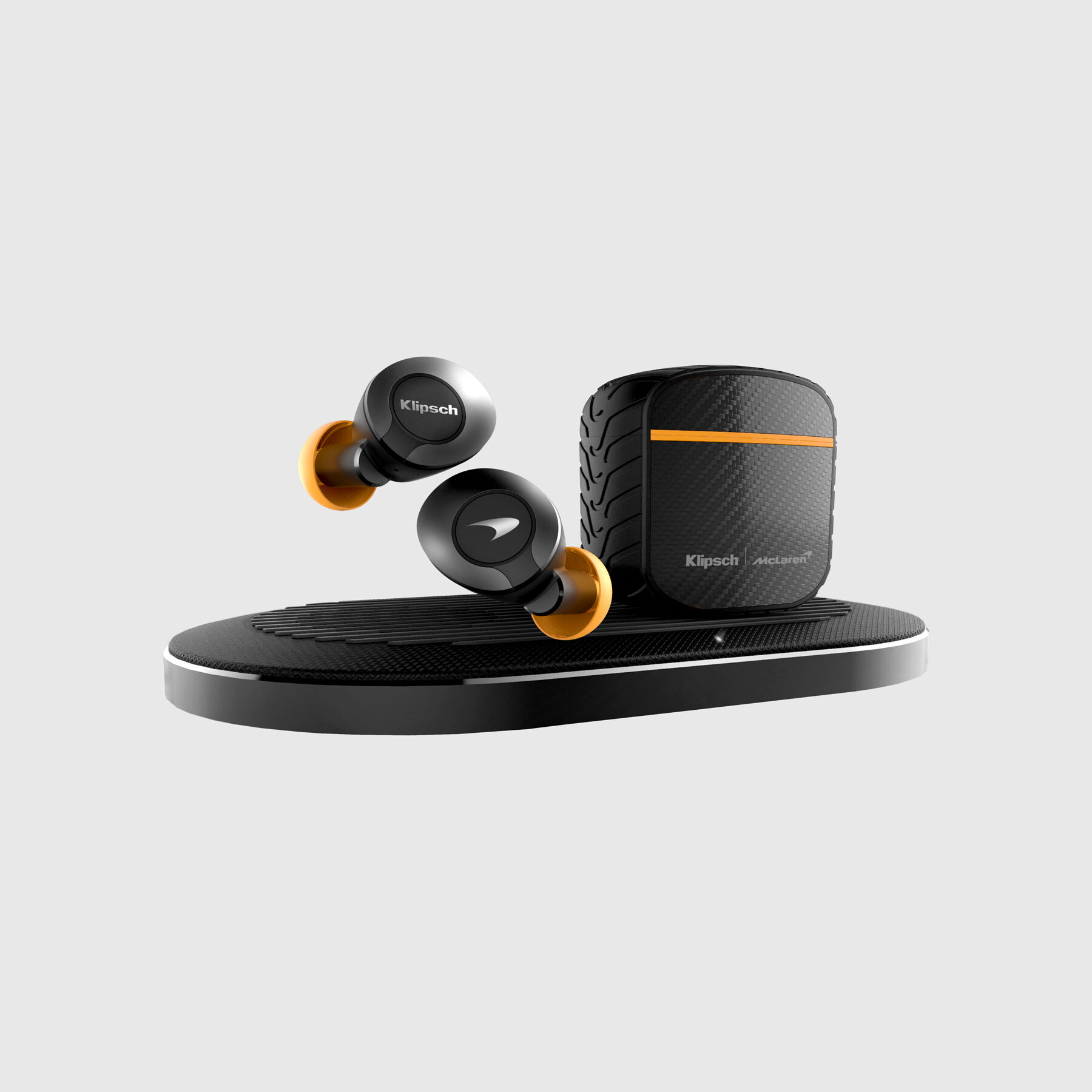Klipsch T5 II True Wireless ANC Earphones black | McLaren Racing Klipsch T5 II True Wireless ANC Earphones black | McLaren Racing