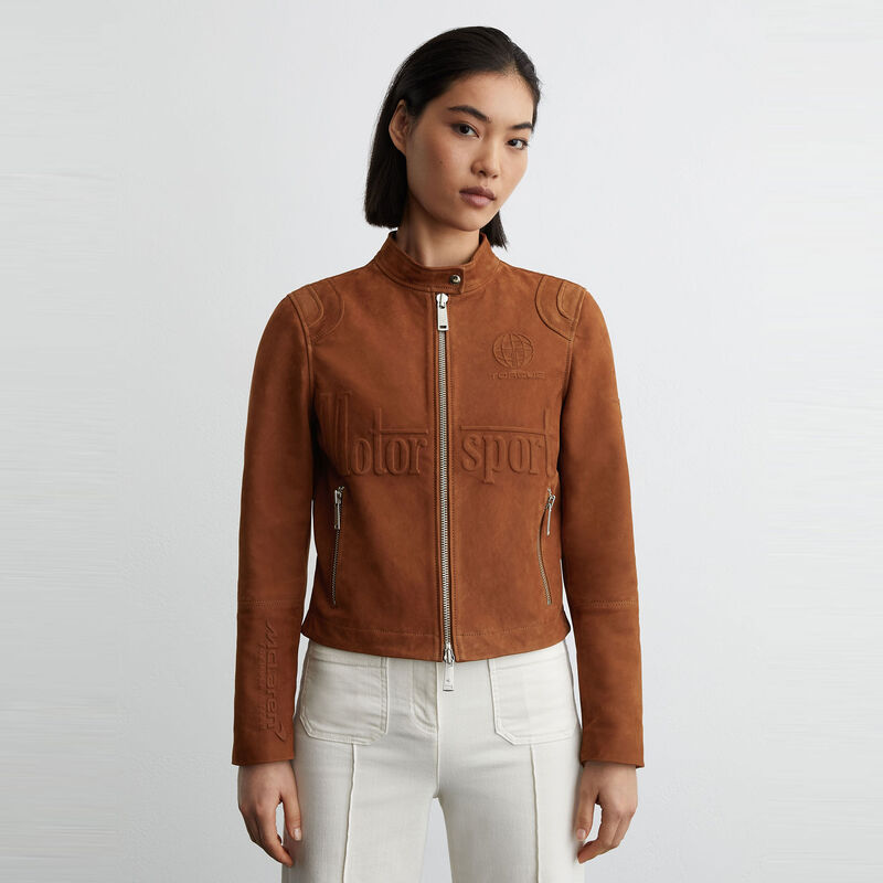 MCL LS WMNS HELENA SUEDE JACKET - Tobacco Brown
