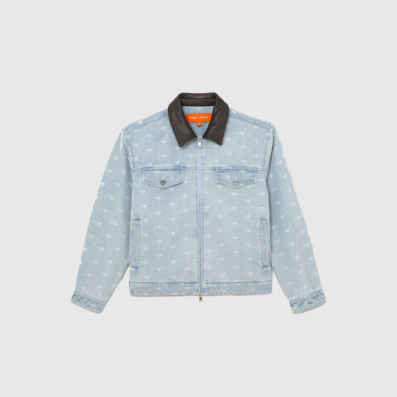 MCL LS MENS VORTEX DENIM JACKET - Soft Blue