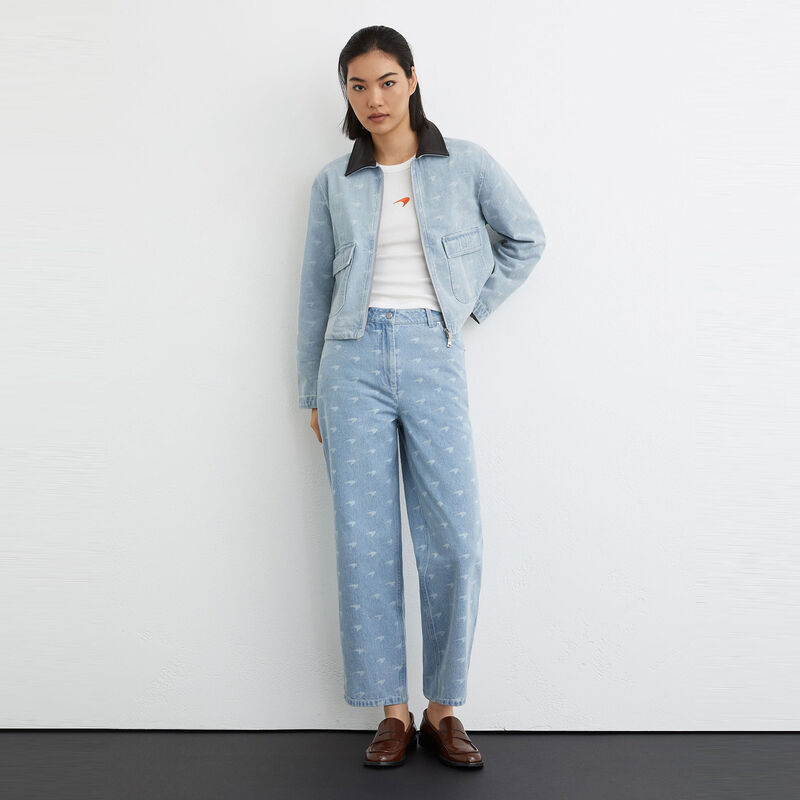 MCL LS WMNS VANESSA DENIM JACKET - Soft Blue