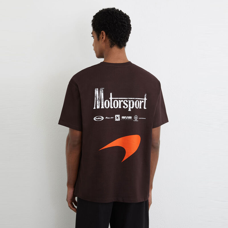 MCL LS MENS STIRLING PRINTED TEE - Chocolate Brown
