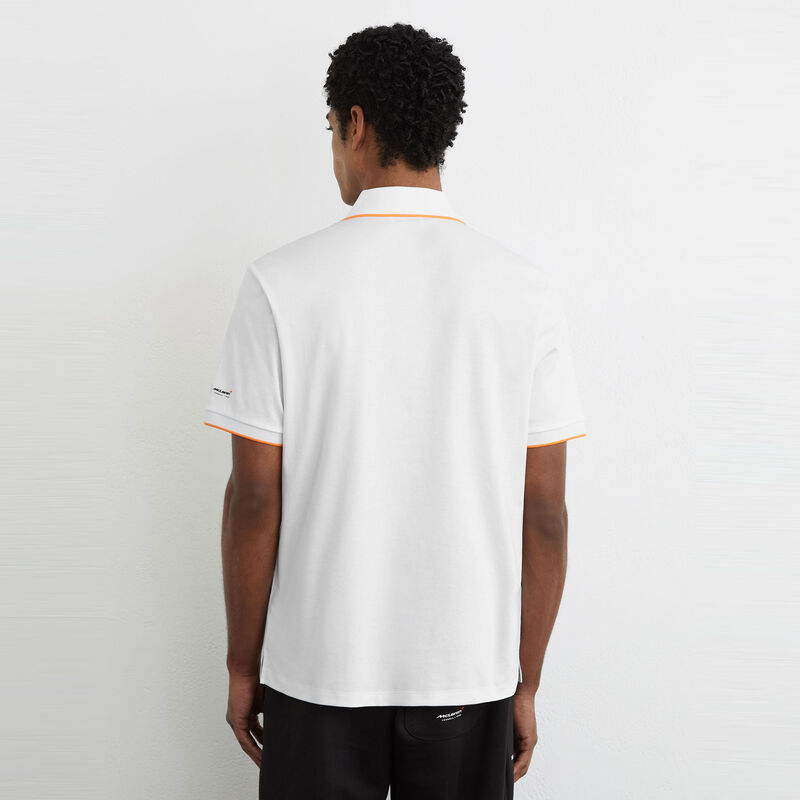 MCL LS MENS CRYPTO SS POLO - White