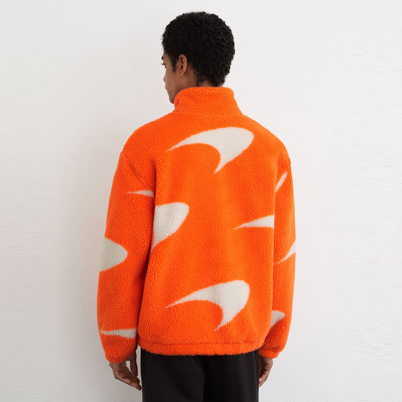 MCL LS MENS KING FLEECE JACKET - Papaya Orange