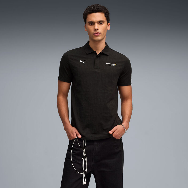 ML LS Jacquard Polo - Puma Black