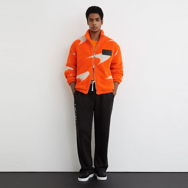 MCL LS MENS KING FLEECE JACKET - Papaya Orange