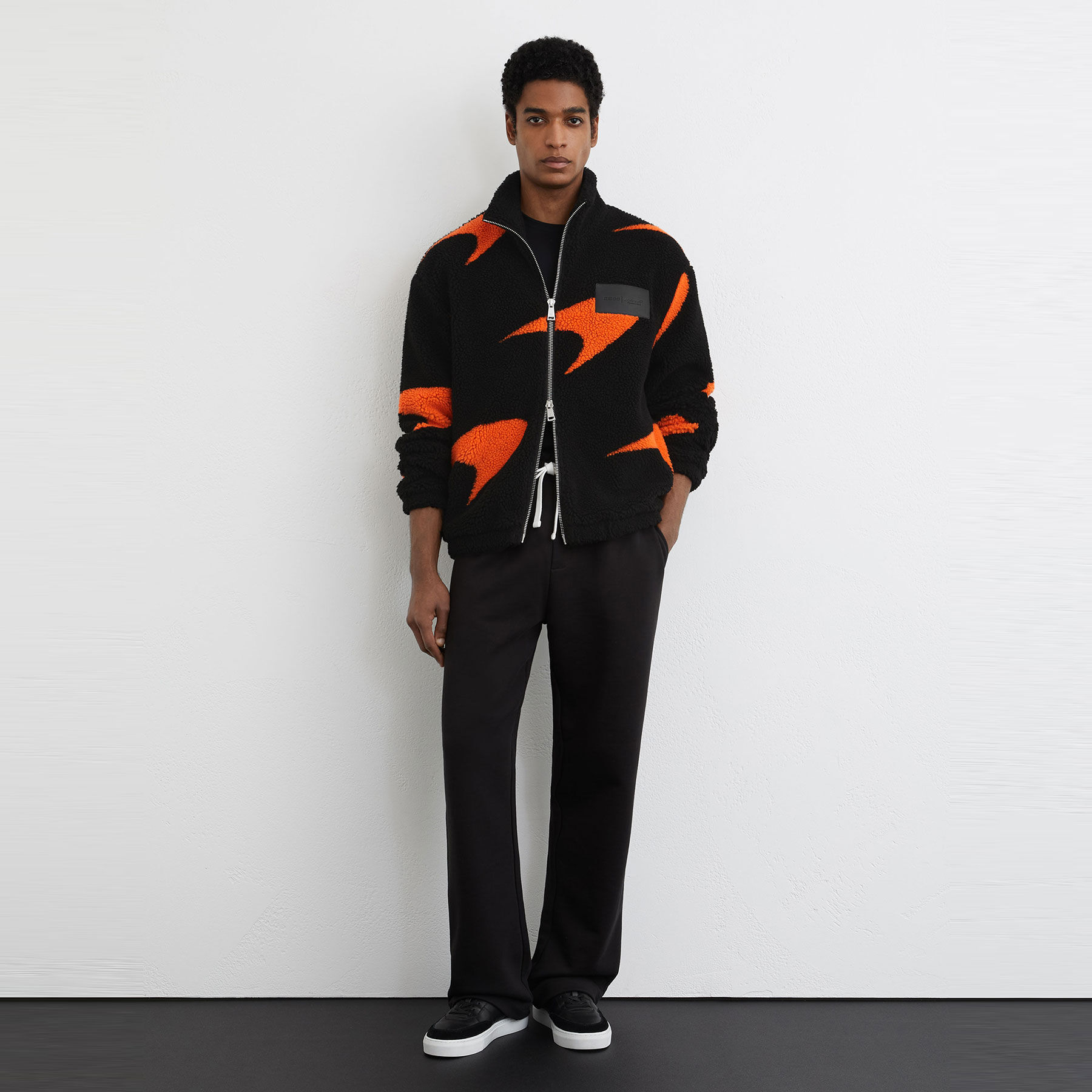 Reiss King Fleece Jacket black | McLaren Racing | Official Store