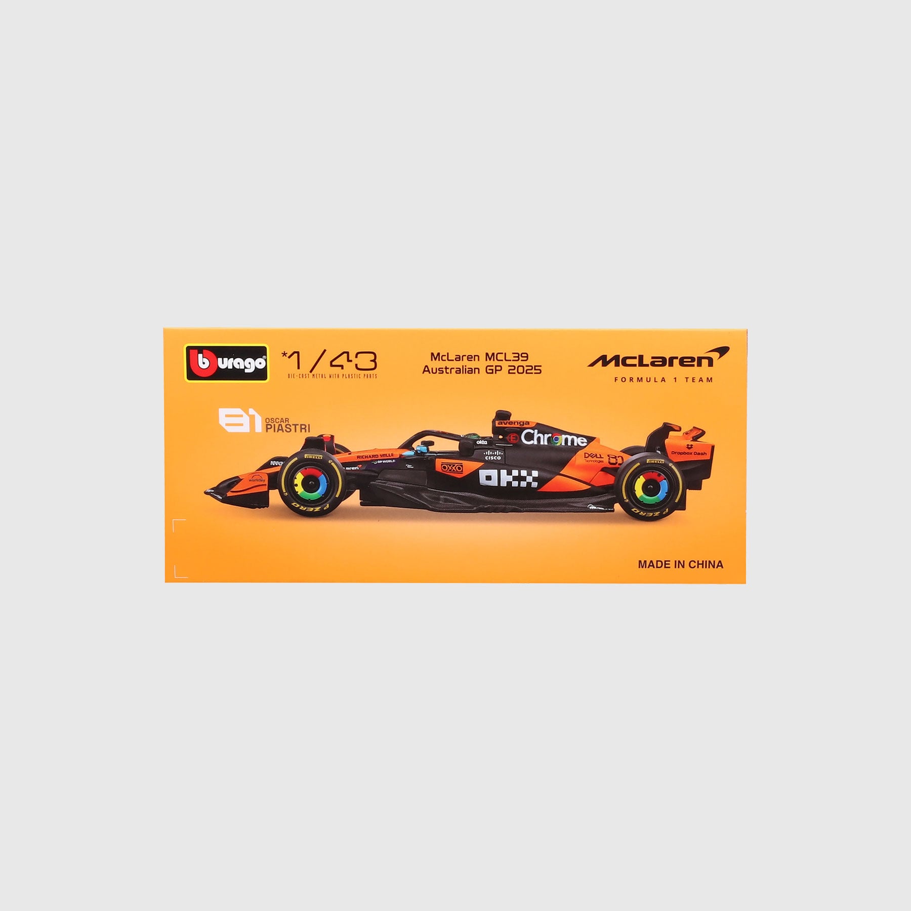 2025 Oscar Piastri MCL39 1:43 Scale Model orange | McLaren Racing
