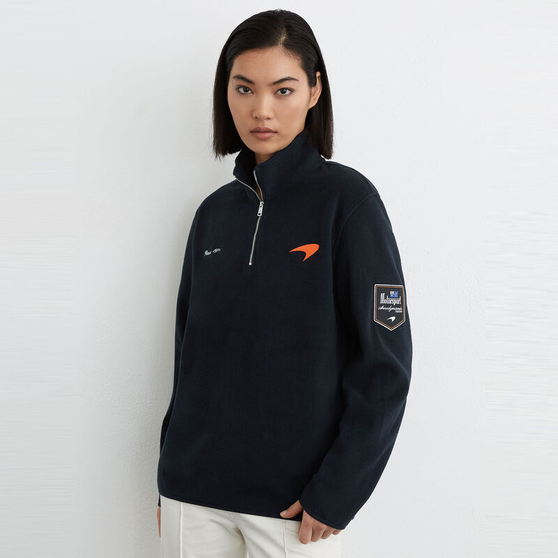 MCL LS MENS MEROS 1/4 ZIP FLEECE - Navy