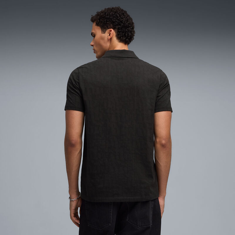 ML LS Jacquard Polo - Puma Black