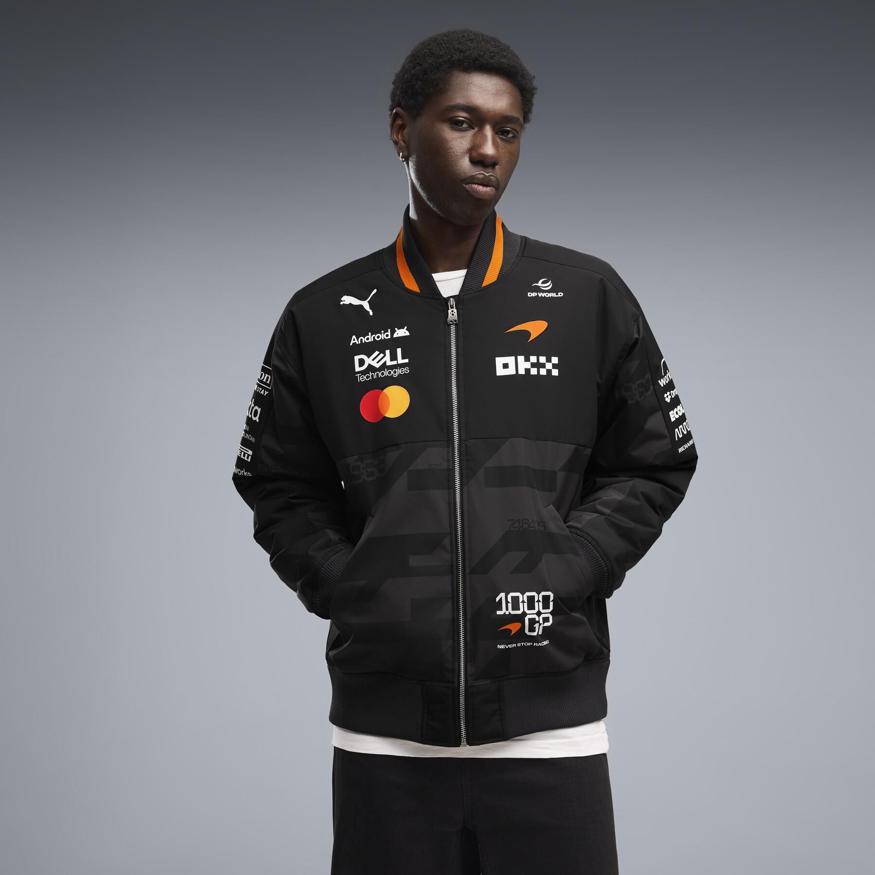 PUMA 2026 Team 1000th GP Bomber Jacket pumablack | McLaren Racing