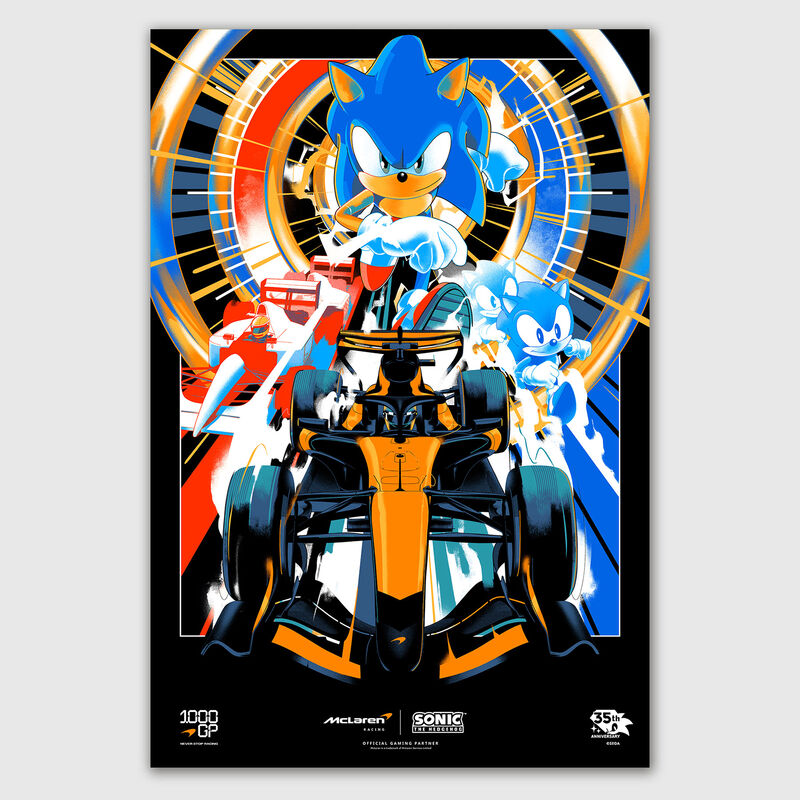 MCL FW SONIC 1000TH GP POSTER - Papaya