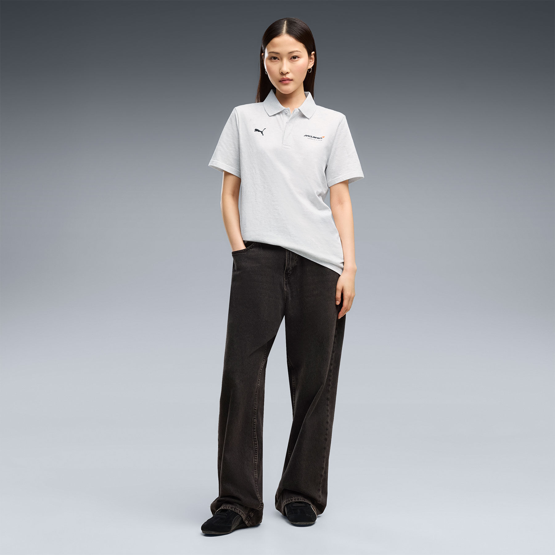 PUMA Jacquard Polo whiteglowheather | McLaren Racing | Official Store