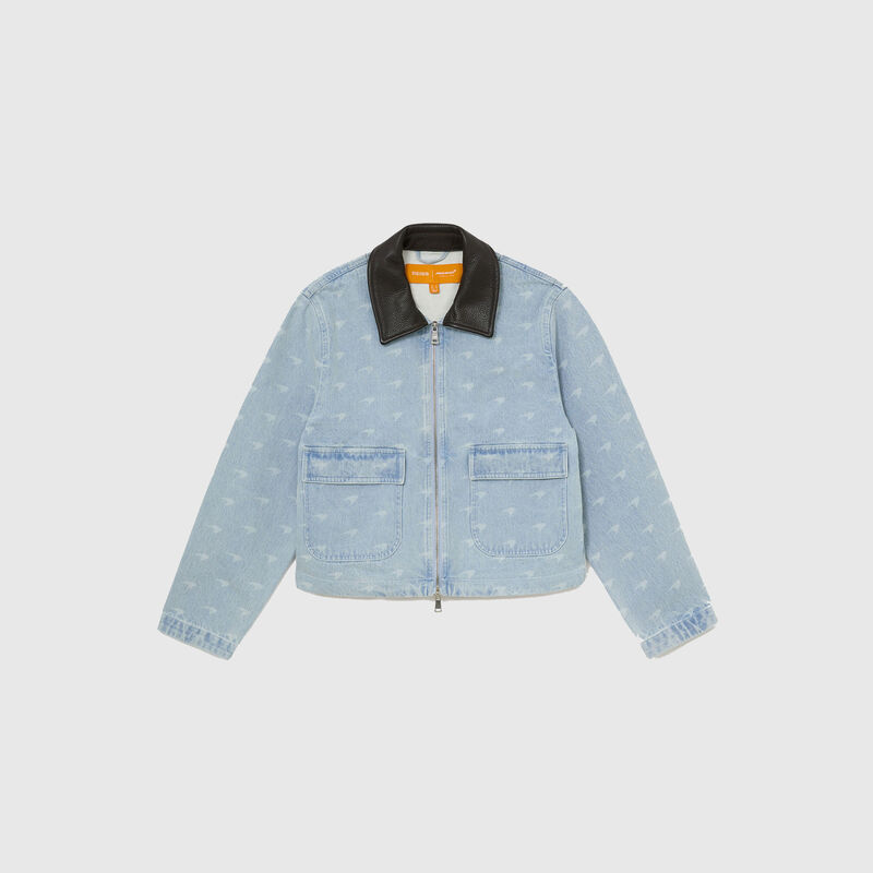 MCL LS WMNS VANESSA DENIM JACKET - Soft Blue