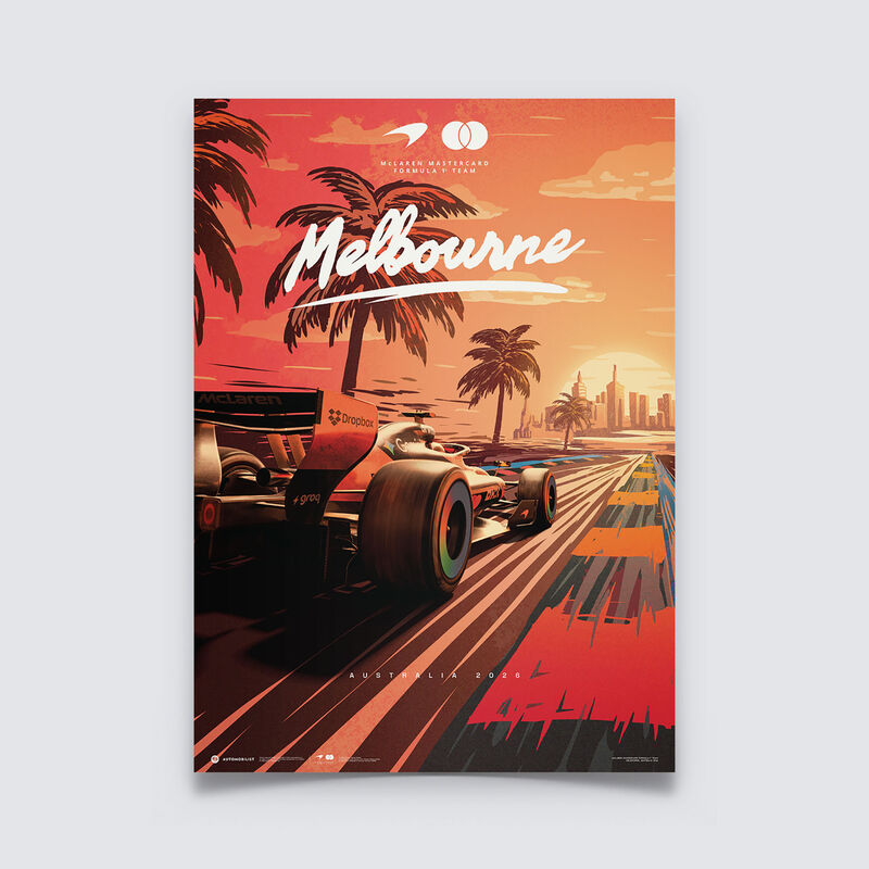 MCL FW AUS GP 2026 POSTER - Papaya