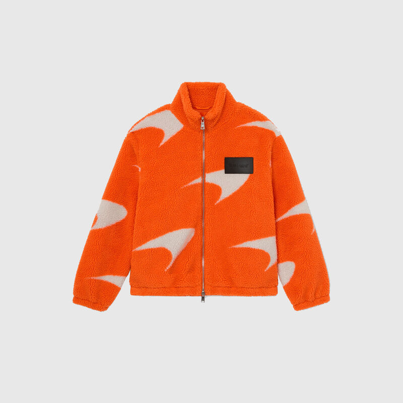 MCL LS MENS KING FLEECE JACKET - Papaya Orange