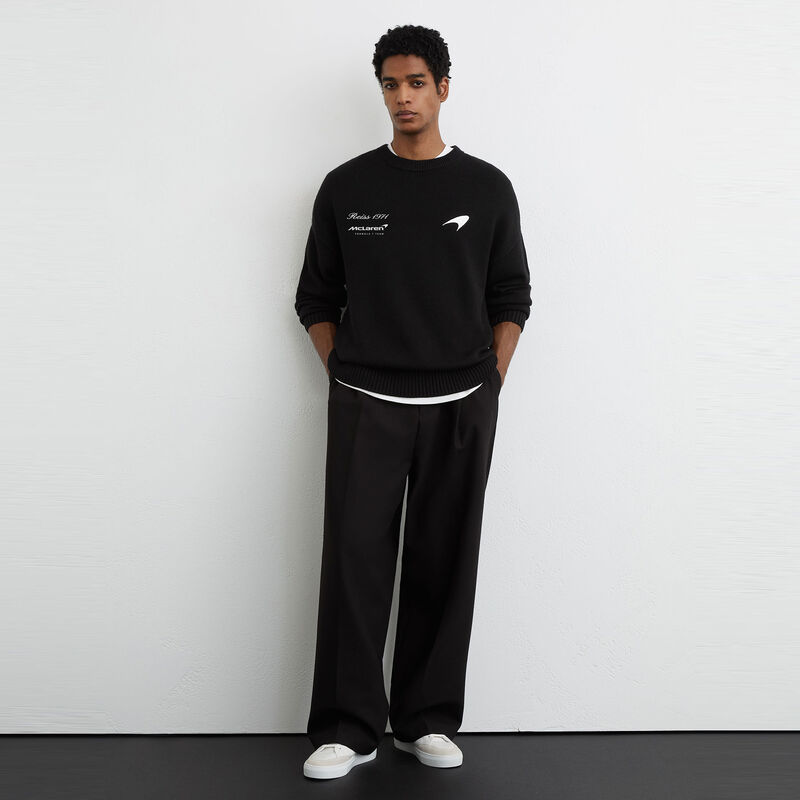 MCL LS MENS MADDOX MERINO JUMPER - Black