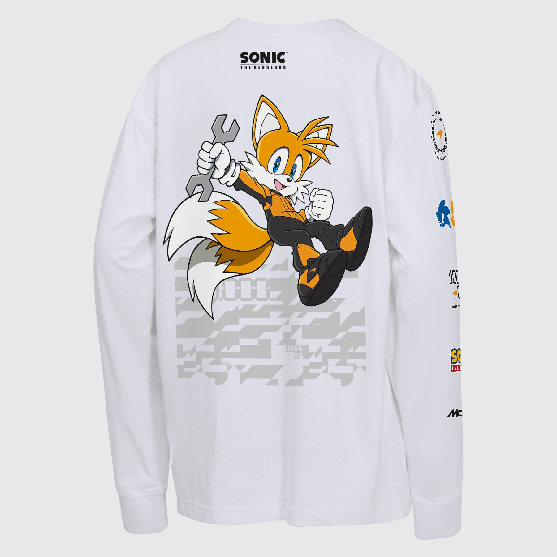 McLaren x Sonic 1000th GP Long Sleeve T-shirt white | McLaren