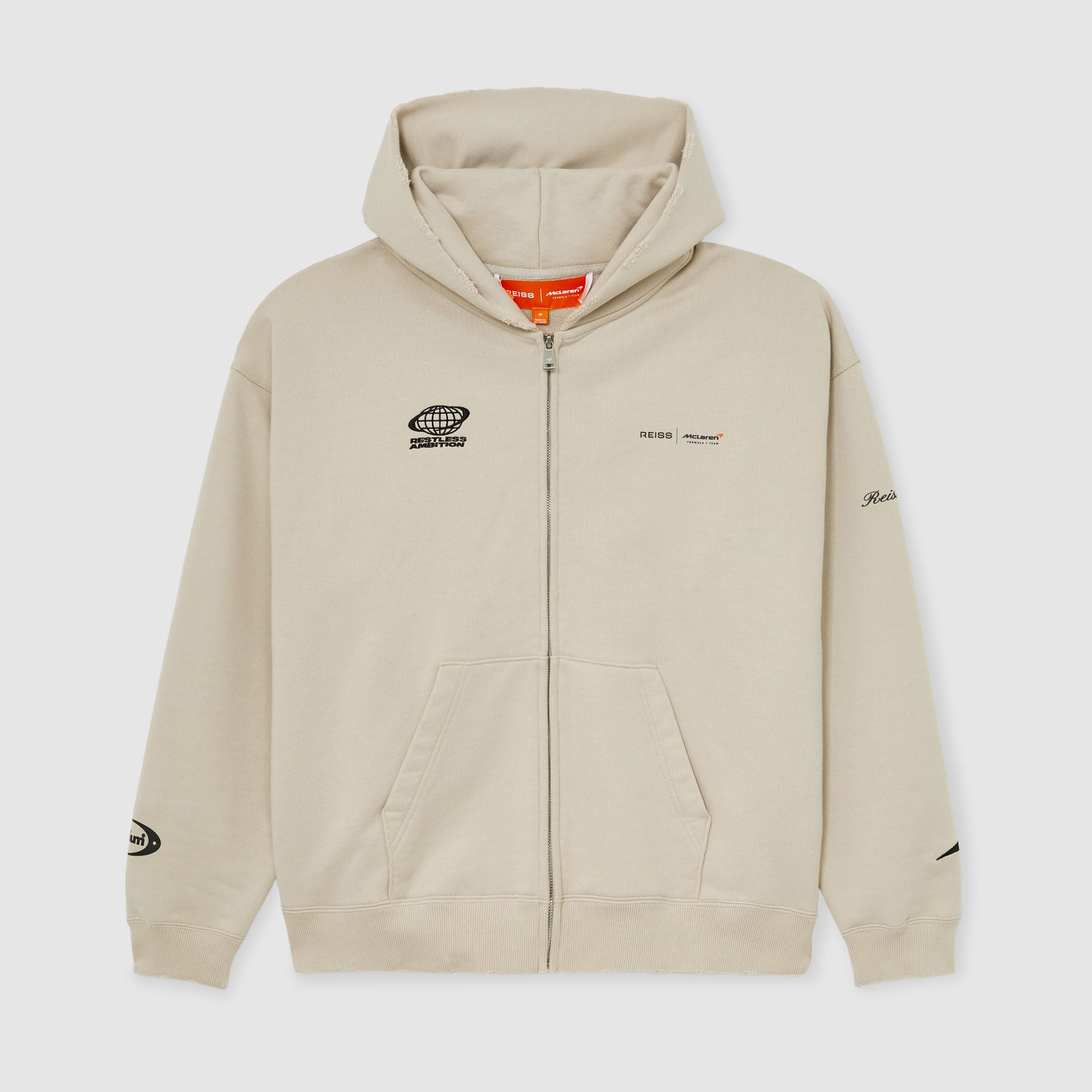 Reiss Ashlam Zip Hoodie stone | McLaren Racing | Official Store