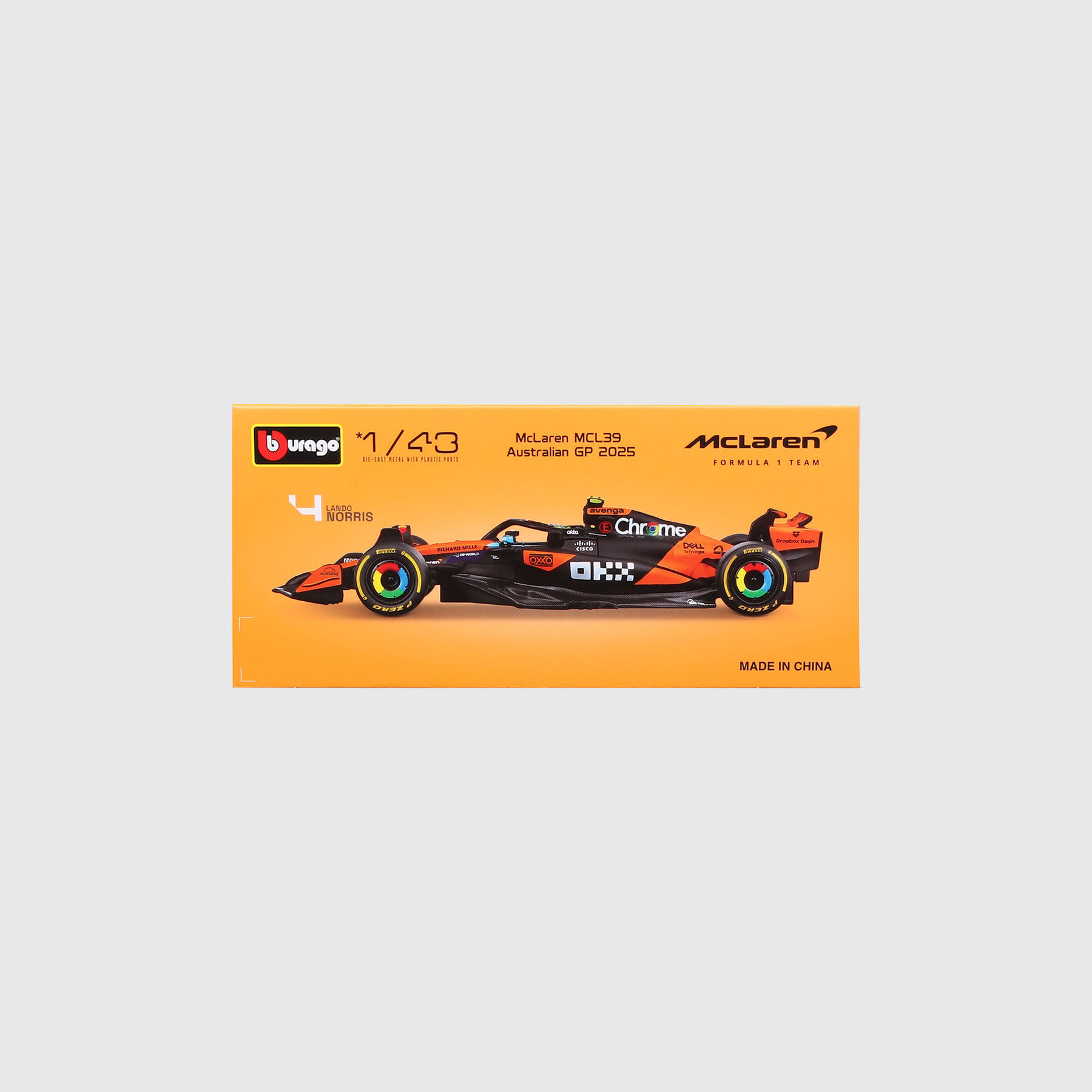 2025 Lando Norris MCL39 1:43 Scale Model orange | McLaren Racing