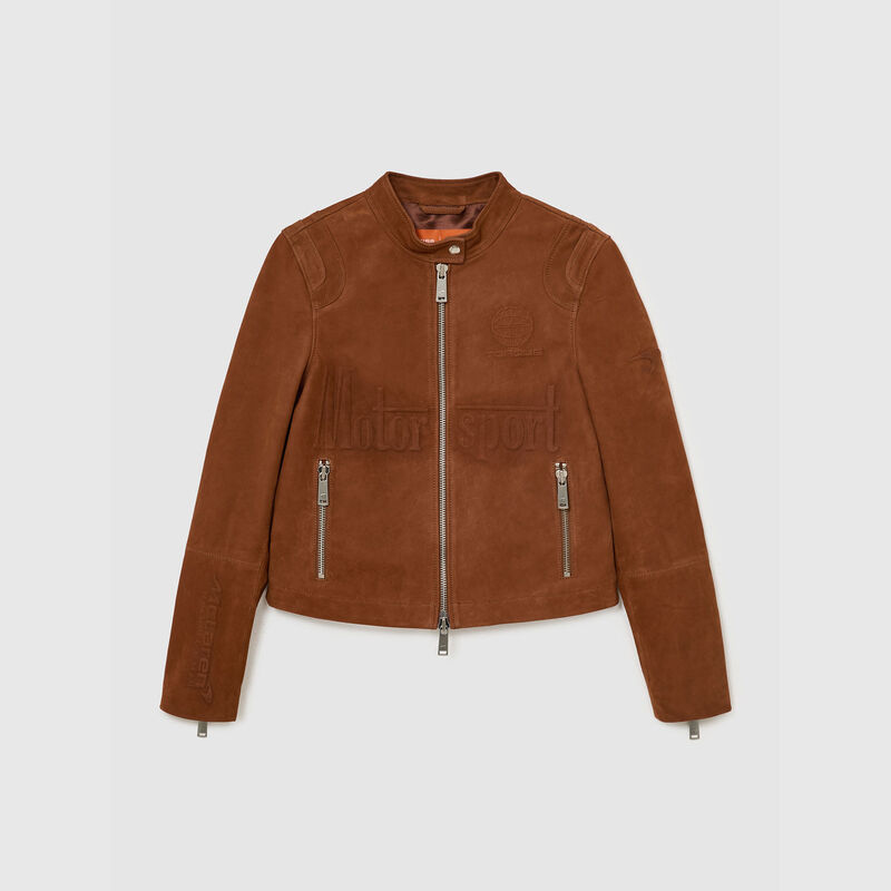 MCL LS WMNS HELENA SUEDE JACKET - Tobacco Brown