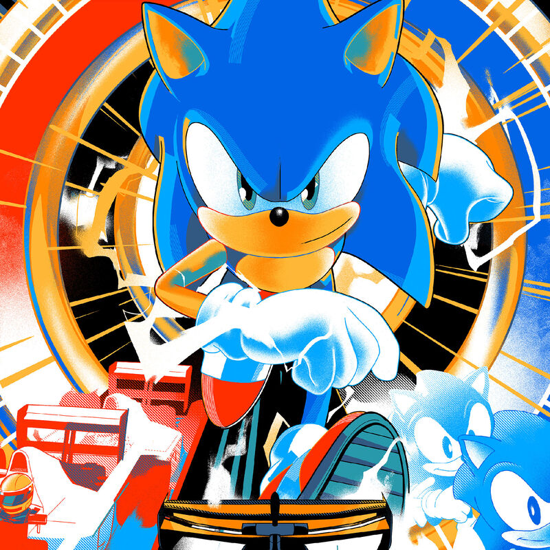 MCL FW SONIC 1000TH GP POSTER - Papaya