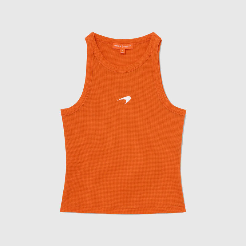 MCL LS WMNS LELLA WAFFLE VEST - Papaya