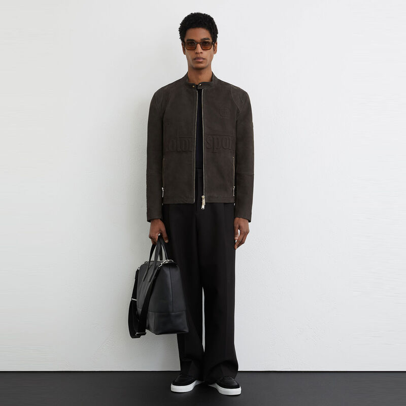 MCL LS MENS GRAVIX SUEDE JACKET - Steel Grey