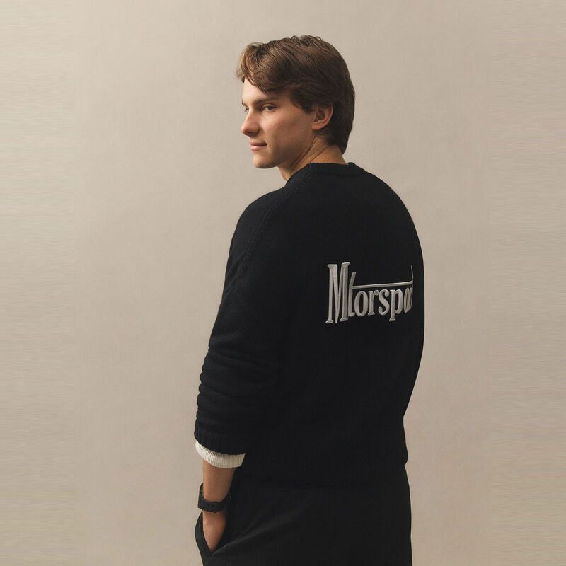 MCL LS MENS MADDOX MERINO JUMPER - Black