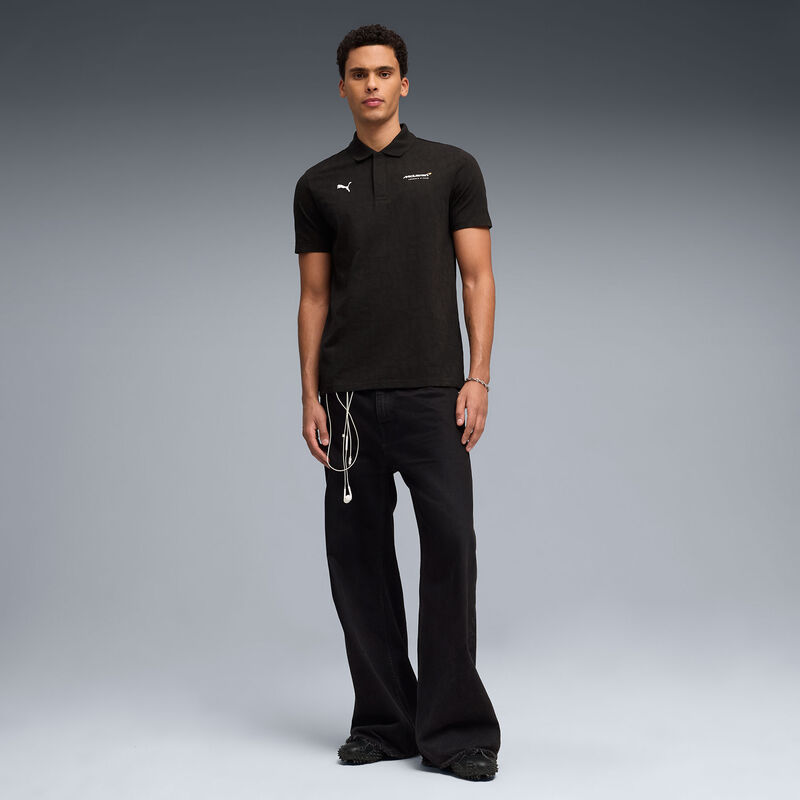 ML LS Jacquard Polo - Puma Black