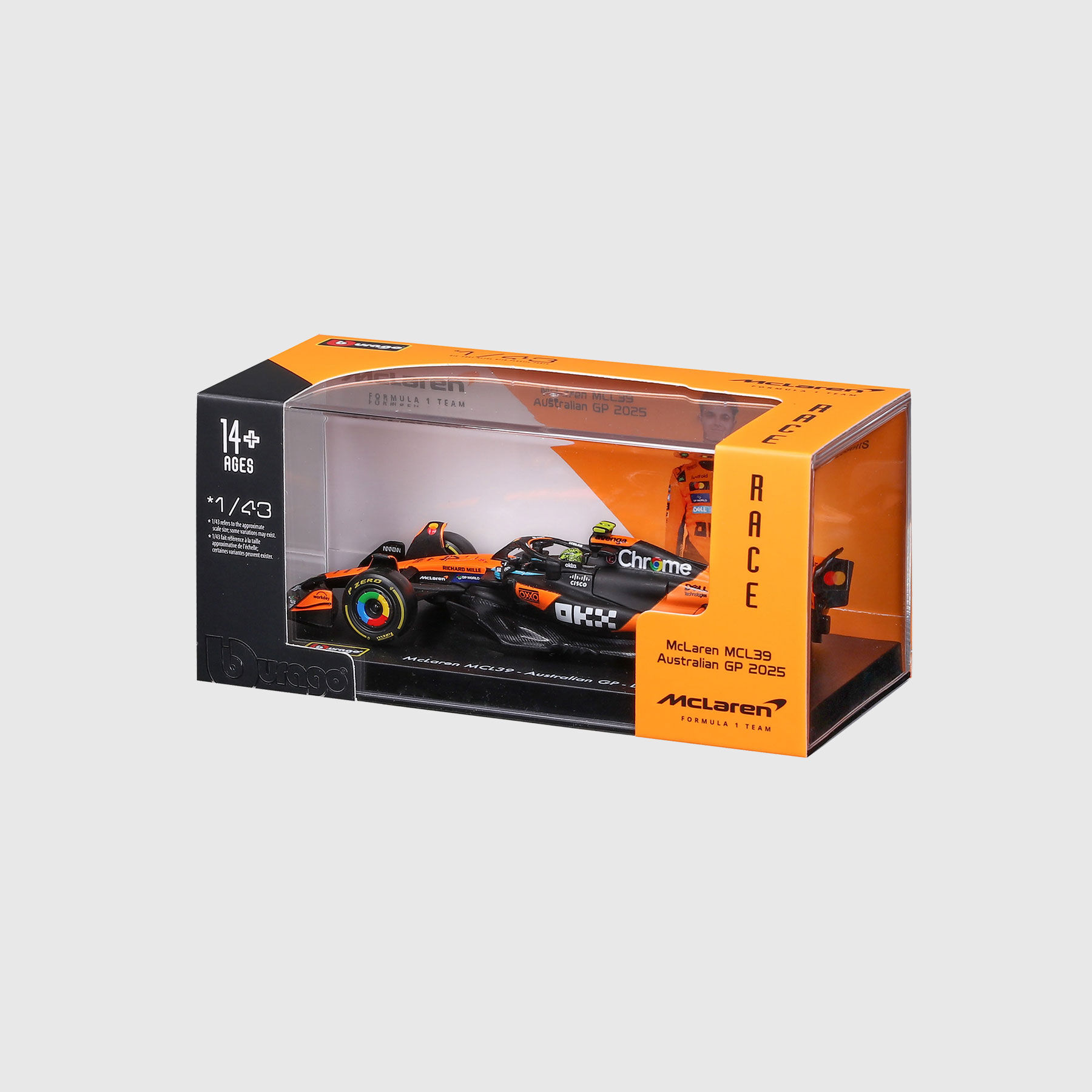 2025 Lando Norris MCL39 1:43 Scale Model orange | McLaren Racing