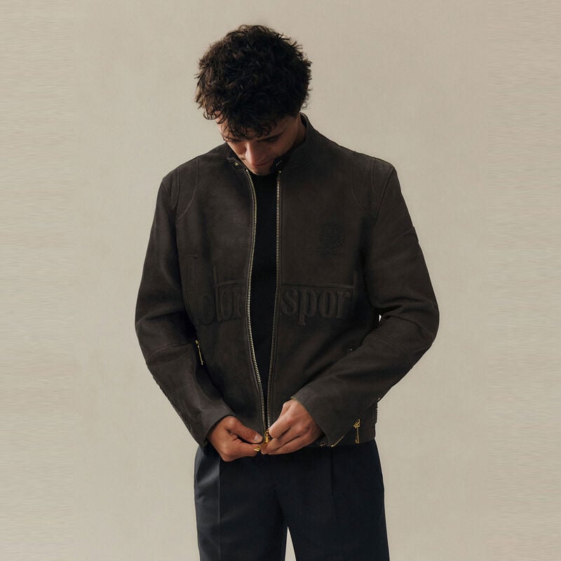 MCL LS MENS GRAVIX SUEDE JACKET - Steel Grey