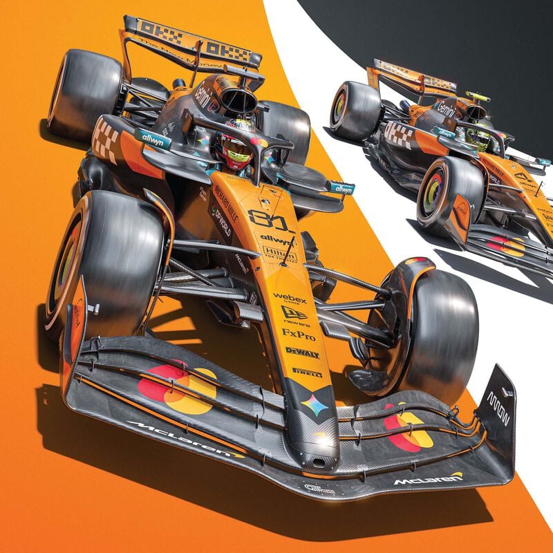 Constructor Racing 2025 Constructors’ World Champions Official Poster orange | McLaren ...
