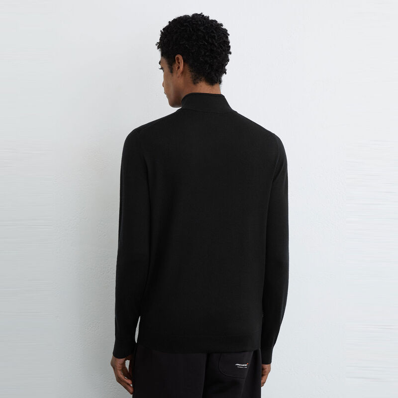 MCL LS MENS HATCH 1/4 ZIP JUMPER - Black