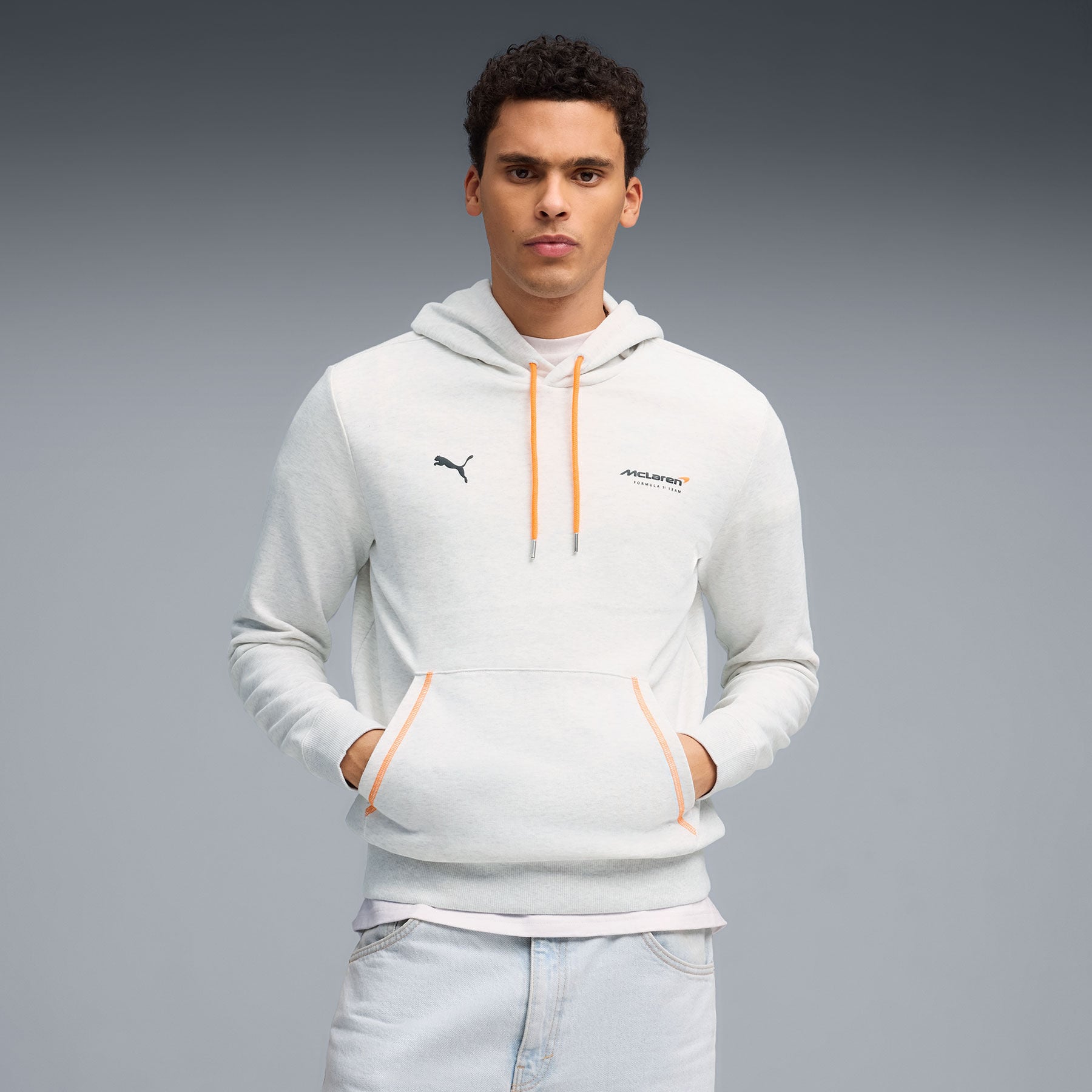 PUMA Graphic Hoodie whiteglowheather | McLaren Racing | Official Store
