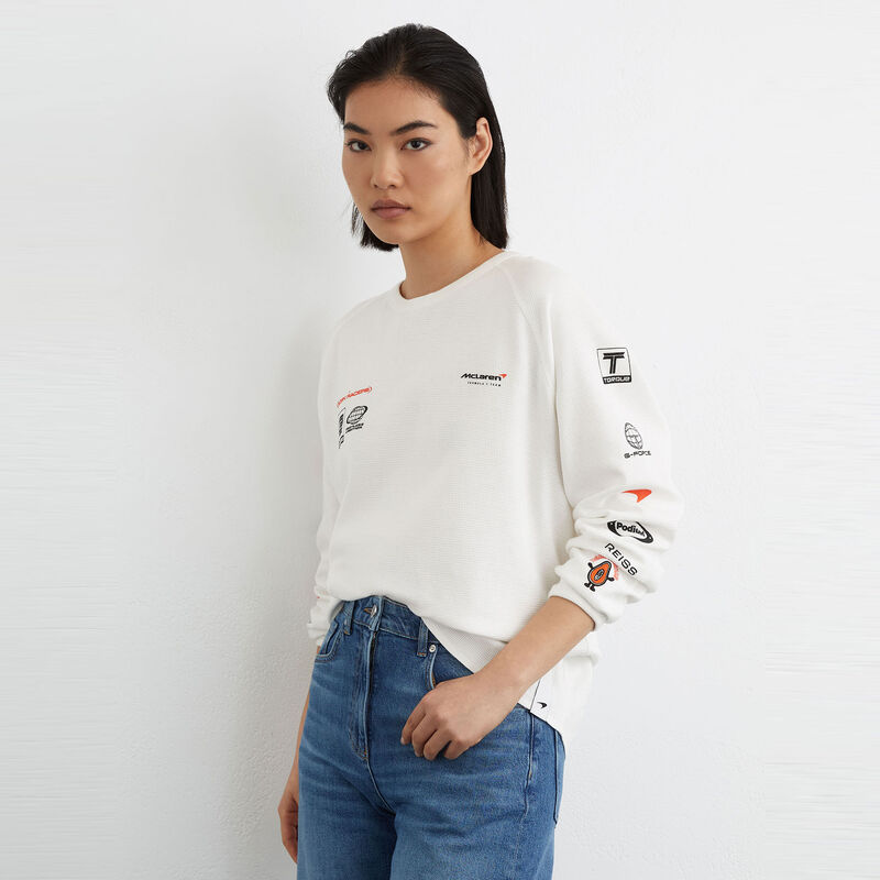 MCL LS MENS KRUZ WAFFLE LS TEE - White