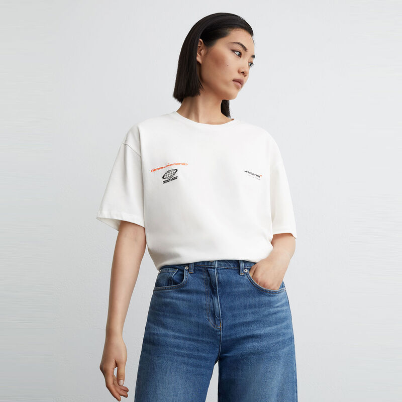 MCL LS MENS NOX PRINTED TEE - White