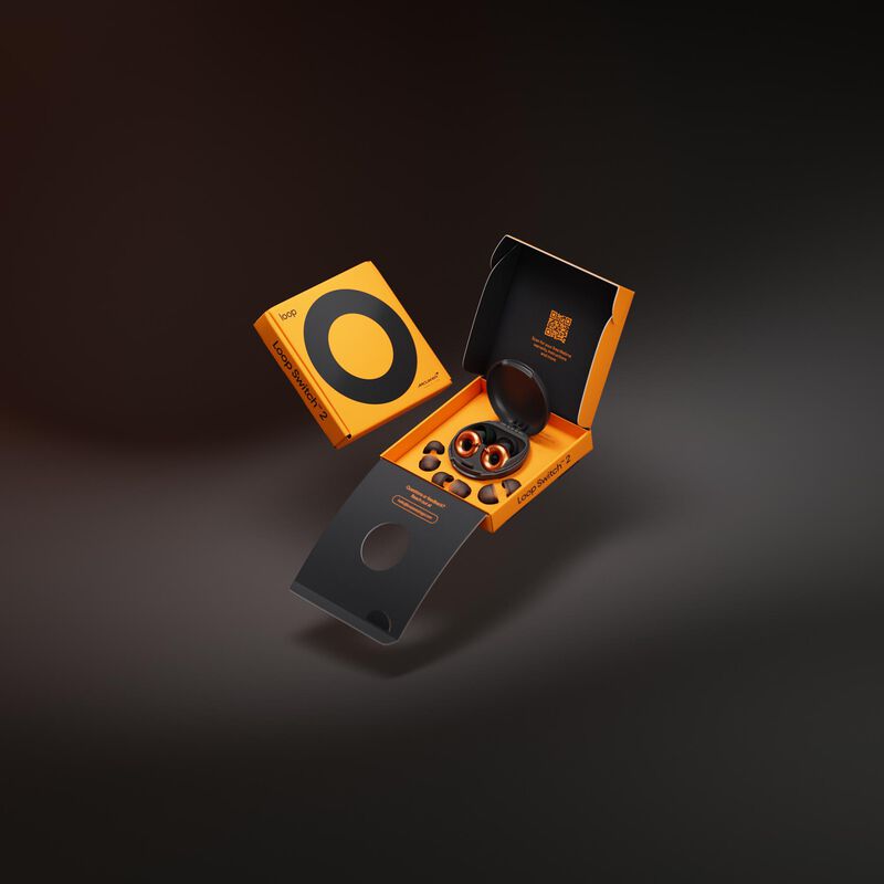 MCL FW LOOP SWITCH 2 EARPLUGS - Papaya